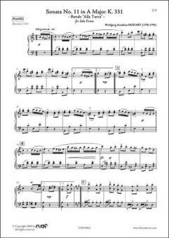 Sonata No. 11 in A Major KV 331 