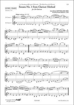 Sonata No. 1 from Clarinet Method 