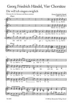 4 Chorsätze 