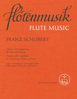 Thema mit Variationen für Flöte und Klavier op. post.142/3 