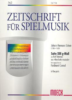 Suite XIII, g-Moll zu fünf Stimmen 
