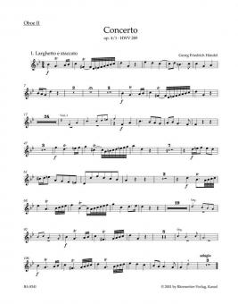 Konzert g-Moll op. 4/1 HWV 289 Standard