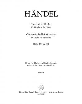 Konzert B-Dur op. 4/2 HWV 290 