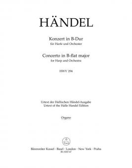 Konzert B-Dur op. 4/6 HWV 294 
