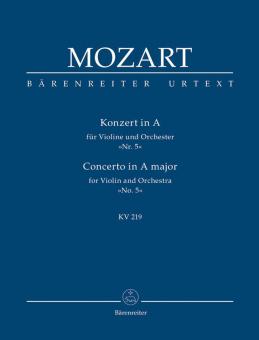 Konzert Nr. 5 A-Dur für Violine und Orchester KV 219 