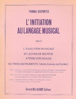 L'Initiation au Langage Musical Vol. 3 