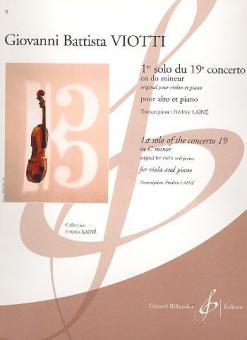 1er Solo du Concerto No 19 