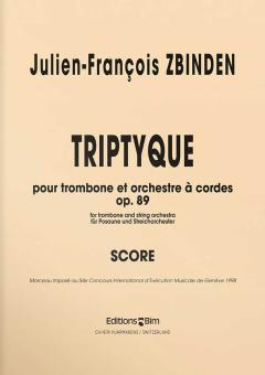 Triptyque op. 89 pour trombone et orchestra a cordes Standard