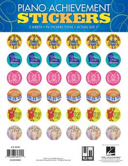Piano Achievement Stickers 
