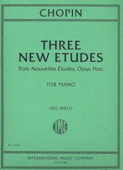Three New Etudes op.posth. 