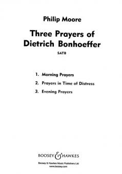 3 Prayers Of Dietrich Bonhoeffer No. 1 