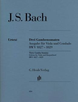 3 sonate per viola da gamba BWV 1027-1029 