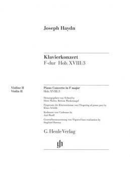 Concerto F major Hob. XVIII:3 