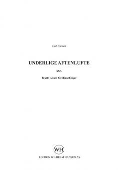 Underlige Aftenlugte 