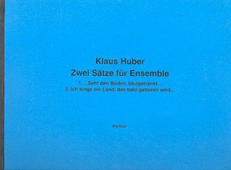2 Sätze für Ensemble 