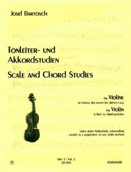 Tonleiter- und Akkkordstudien Heft 2 im Umfang der 1. 