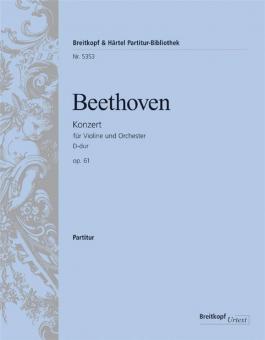 Konzert für Violine und Orchester D-Dur op. 61 