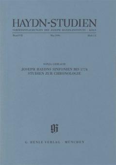 Haydn Studies Vol.7 No. 1/2 