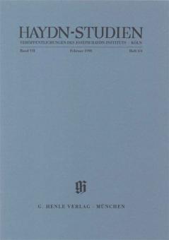 Haydn Studies Vol.7 No. 3/4 