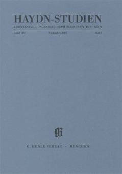 Haydn Studies Vol. 8 No. 3 