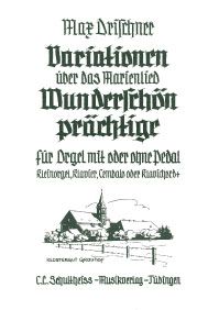 Variationen über das Marienlied 'Wunderschön prächtige' 