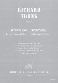 Vier heitere Lieder op. 63 