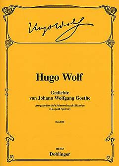 Gedichte von Johann Wolfgang von Goethe tief Heft 3 