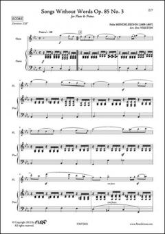 Songs Without Words Op. 85 No. 3 