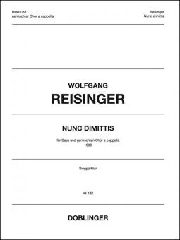 Nunc dimitis für Bass und gem. Chor a cappella 