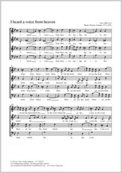 I heard a voice from heaven g-Moll Standard