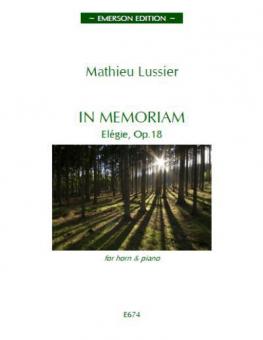 In Memoriam, Elégie Op.18 