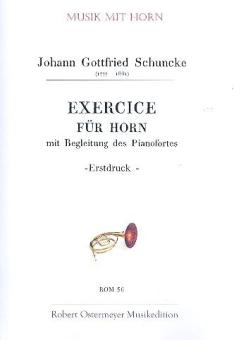 Exercice für Horn mit Begleitung des Pianofortes E-Dur (Erstdruck) 