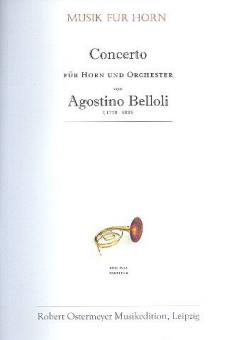 Concerto für Horn (Corno da caccia) und Orchester 