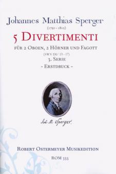 5 Divertimenti SWV D I/13 -17 '3. Serie' 