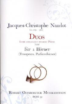 Duos für 2 Hörner (Trompeten, Parforcehörner) (1733) 