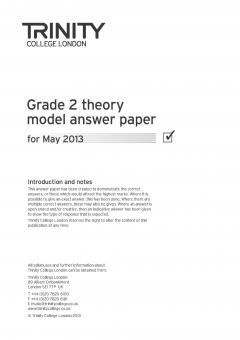 Theory Model Answer Paper Grade 2 2013 