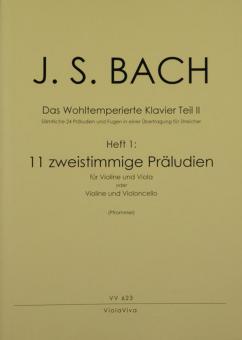 Das Wohltemperierte Klavier Teil II Heft 1 