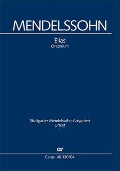 Elijah MWV A 25 - Vocal score, german Standard