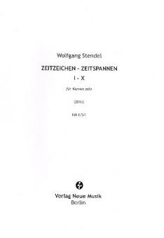 Zeitzeichen - Zeitspannen I-X 