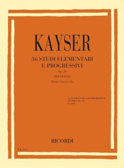36 Studi Elementari e Progressivi Op. 20 
