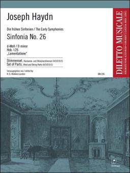 Sinfonia No. 26 D minor Hob. I:26 