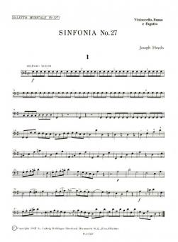 Sinfonia No. 27 G major Hob. I:27 