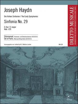 Sinfonia No. 29 E major Hob. I:29 
