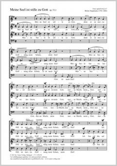 Meine Seel ist stille zu Gott G-Dur op. 53, 1 Standard