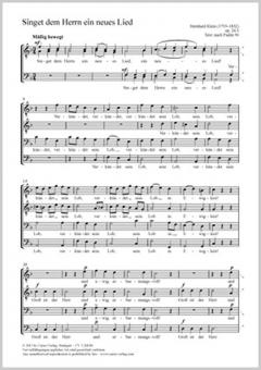 Singet dem Herrn ein neues Lied 24, 3 Standard
