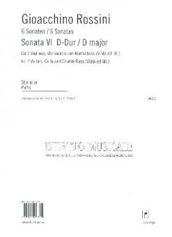 Sonata VI D-Dur aus Sechs Sonaten 