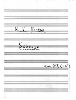 Scherzo for Klaver Op.218 