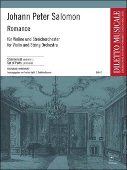 Romance D-Dur für Solo-Violine und Streicher (Erstdruck) 