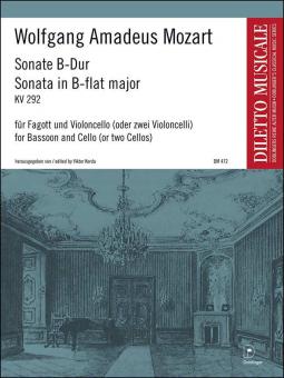 Sonate B-Dur KV 292 