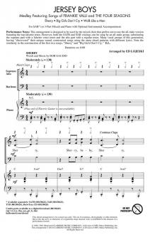 Jersey Boys (Medley) Standard